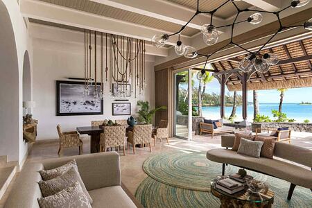 Shangri La Suite Living Area at Le Touessrok Mauritius