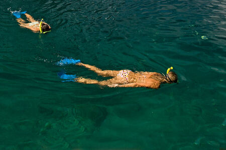 Snorkeling at Sugar Beach St Lucia