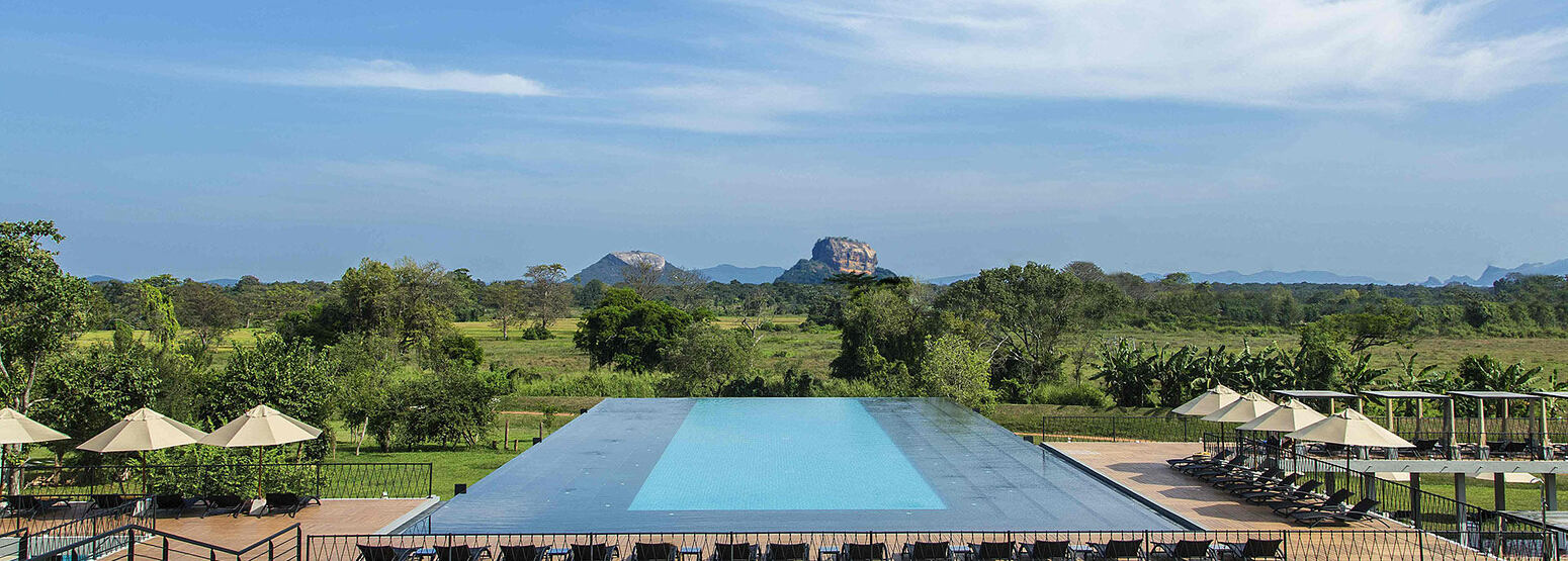 Infinity pool at Aliya Resort and Spa Sri Lanka