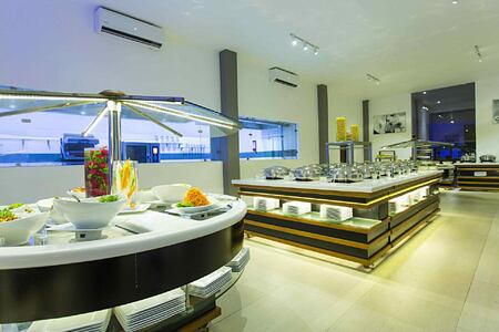 Main Restaurant Buffet at Aliya Resort and Spa Sri Lanka