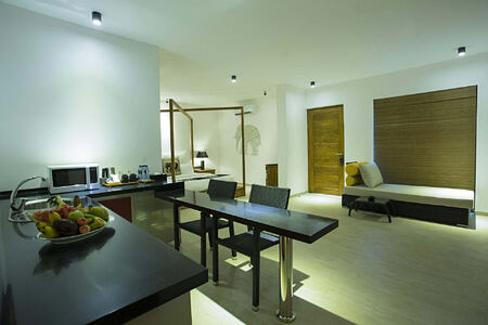 Suite living area at Aliya Resort and Spa Sri Lanka