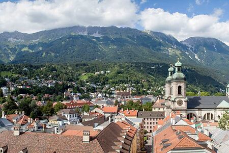 Panoramic view across Innsbruck