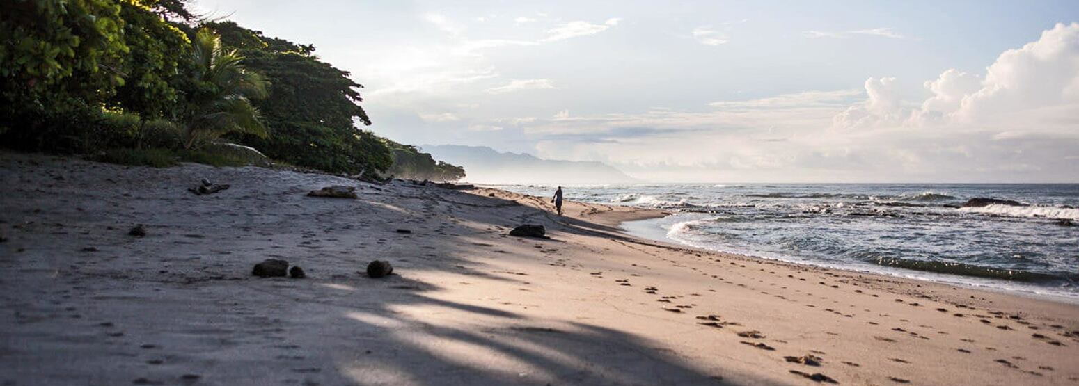 Beach on Pacific Coast of Costa Rica