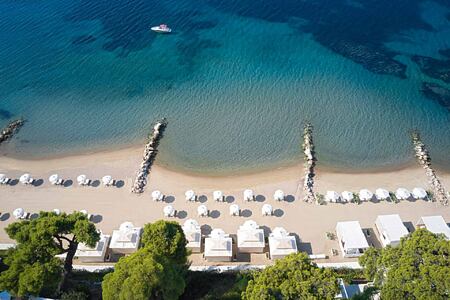 Private Beach at the Danai Beach Resort Greece