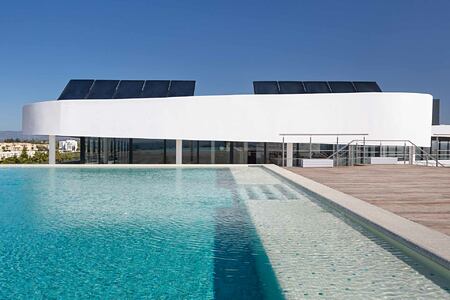 Rooftop pool at the Longevity Alvor Algarve Portugal