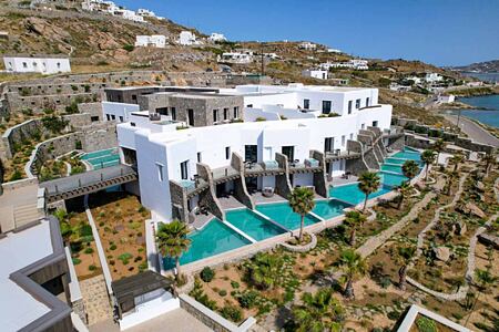 Aeonic Suites and Spa Mykonos Aerial view
