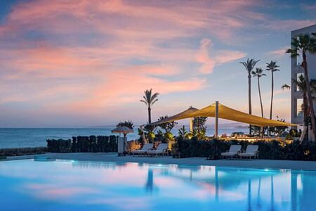 Ikos Andalusia Spain Pool at sunset