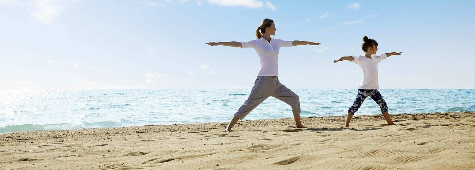 Ikos Dassia Corfu yoga on the beach