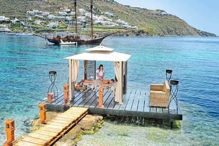 Kivotos Hotel Mykonos private massage by the sea