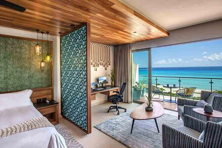 Palmaia Mayan Riviera Mexico Bedroom with seaview