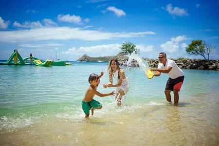 Bay Gardens Resort St Lucia family fun on the beach