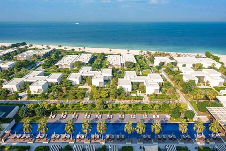 Aerial view Oberoi Beach Resort Al Zorah Ajman