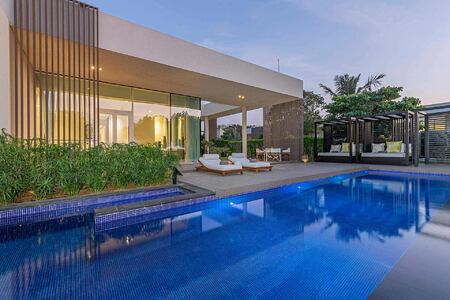 Pool at Premium Two Bedroom Villa at Oberoi Beach Resort Al Zorah Ajman