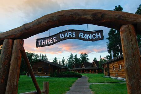 Entrance to Three Bars Ranch Canada