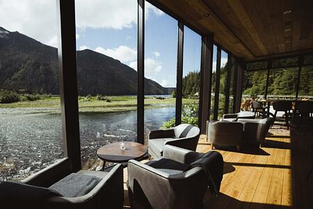 Ivanhoe Lounge at Clayoquot Wilderness Lodge Canada
