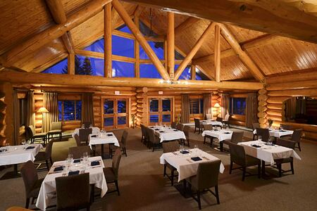 Lodge dining room at Tyax Lodge Canada