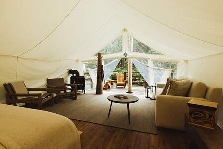 Luxury Tent at Clayoquot Wilderness Lodge Canada