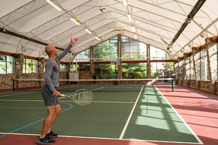 Tennis Court withBasketball Hoop and Ping Pong at Sonora Resort Canada