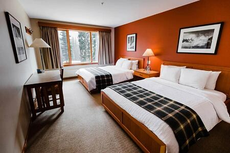 Bedroom at Bugaboos Lodge Canada