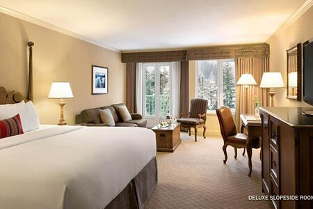 Deluxe Slopeside room at Fairmont Chateau Whistler Canada