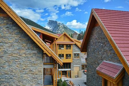 Exterior with mountain at Moose Hotel and Suites Canada