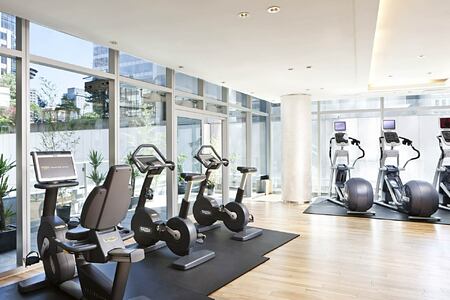 Fitness centre at Rosewood Hotel Georgia Canada