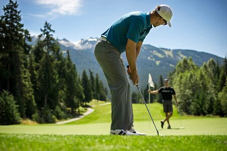 Golfing at Fairmont Chateau Whistler Canada