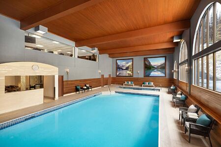 Indoor pool at Fairmont Chateau Lake Louise Canada