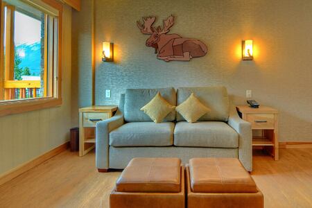Living room at Moose Hotel and Suites Canada
