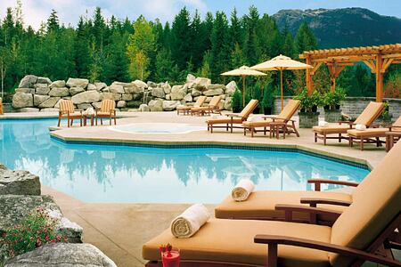 Outdoor pool at Four Season Whistler Canada