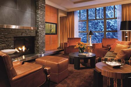 Suite lounge at Four Season Whistler Canada