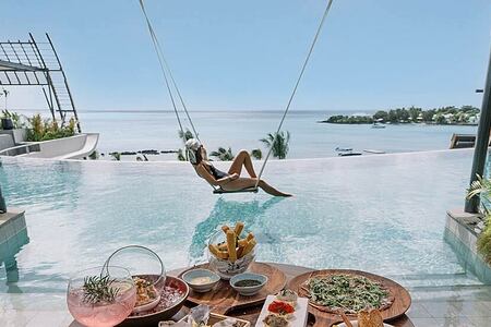 Header of Pool Swing at LUX Grand Baie Mauritius