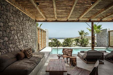 Villa with a view of terrace pool and beach OKU Kos