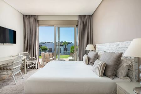 Bedroom at 3 Bedroom Suite Partial Sea View at Las Terrazas de Abama Suites Tenerife Suites Tenerife