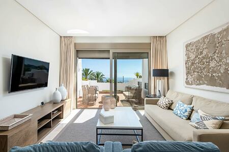 Lounge for 2 Bedroom Suite Partial Sea View at Las Terrazas de Abama Suites Tenerife