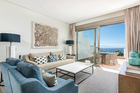 Lounge for 2 Bedroom Suite with Sea View at Las Terrazas de Abama Suites Tenerife Suites Tenerife