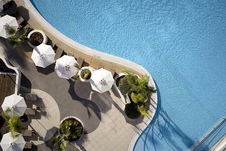 Aerial view of pool Parklane Cyprus