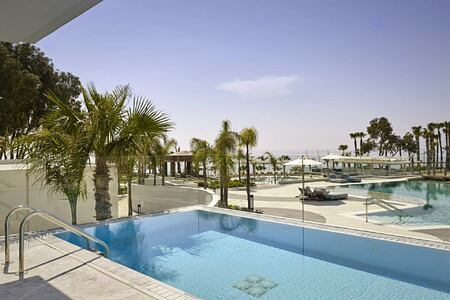 View across Lifestyle Suite Private pool at Parklane Cyprus