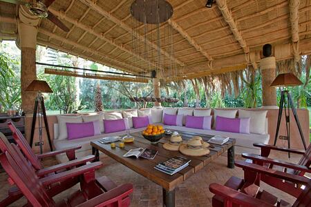Outdoor Lounge at Villa Zin Morocco