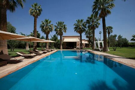 Full-length view of the pool at Villa Zin Morocco