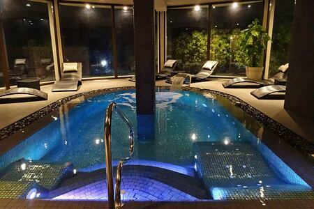 Indoor spa pool at Casa Majorca