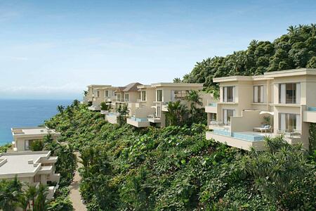 View of the Villas at Six Senses La Sagesse Grenada