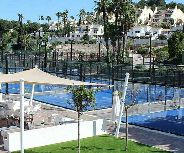 Racquets Club Padel court view Grand Hyatt La Manga Murcia Spain Header